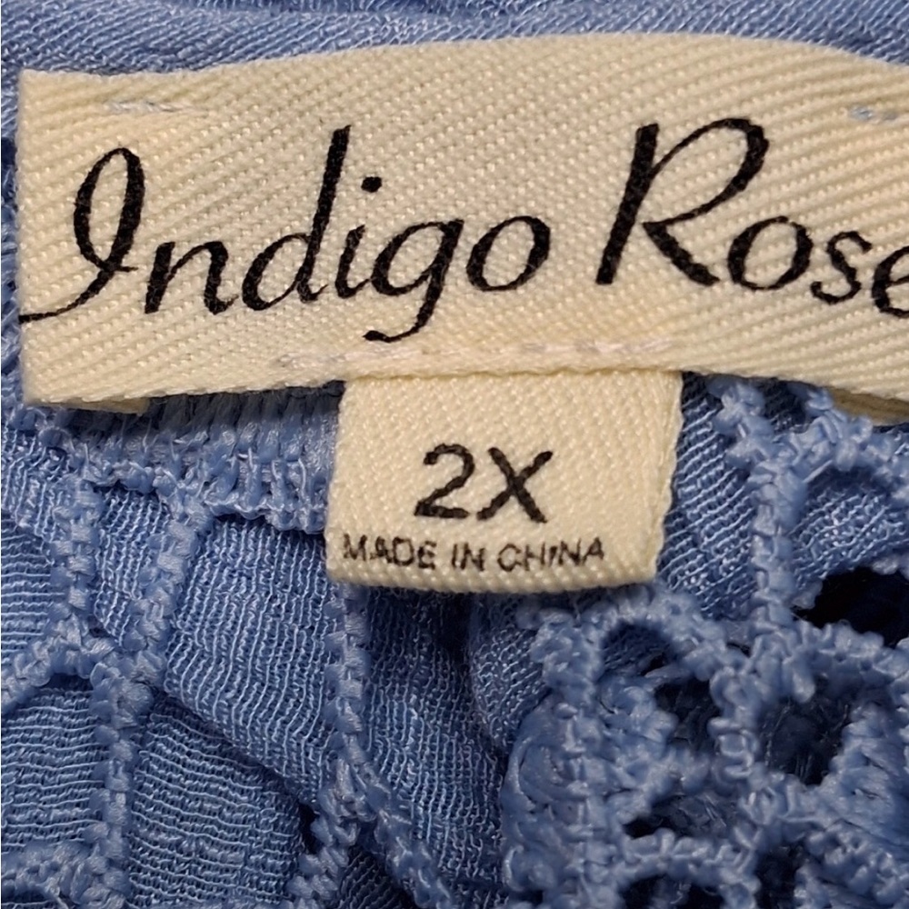 Indigo Rose Light Blue Sleeveless top (Size 2X) - Picture 6 of 6